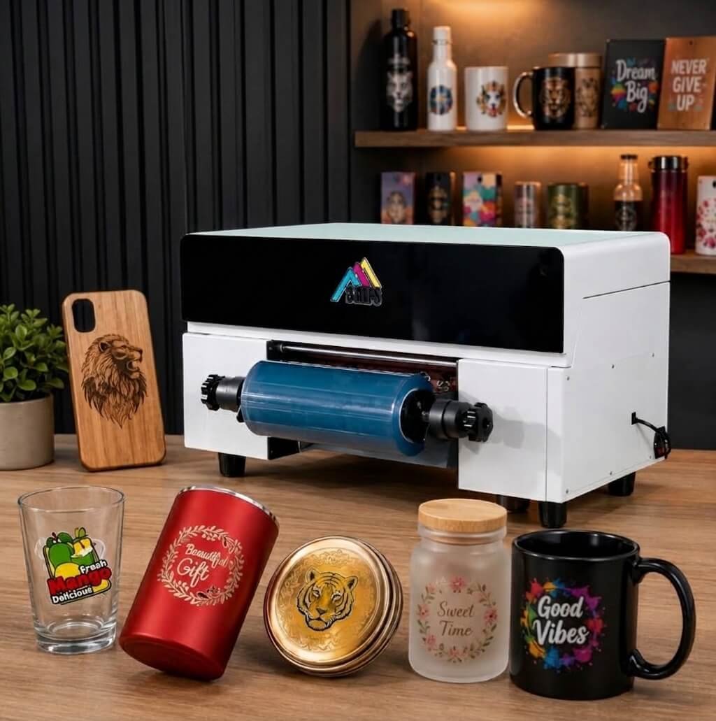 طابعة UV DTF للطباعة المباشرة على الملصقات والأكواب (UV DTF Printer) طابعة UV DTF للطباعة المباشرة على الملصقات والأكواب (UV DTF Printer) - الصورة 1