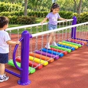 Kids Rainbow Suspension Balance Bridge